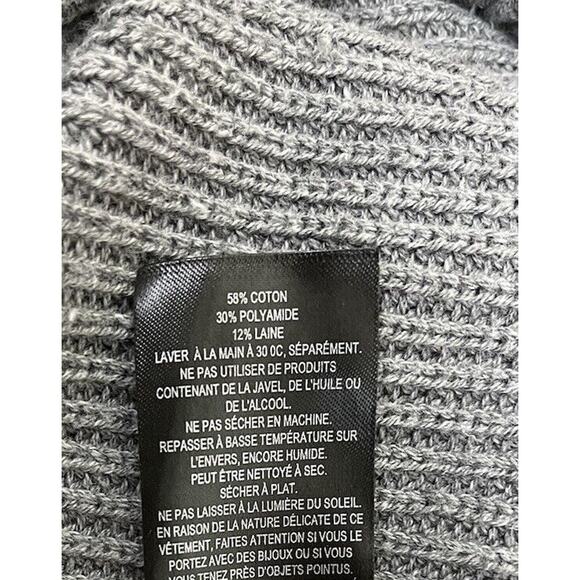 Ted Baker Friidah Long Sleeve Cotton & Wool Blend Sweater Dress Grey Size 4 - Picture 10 of 10